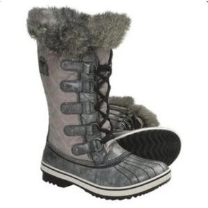 Sorel Women's Tofino Grey Distressed Winter Boots